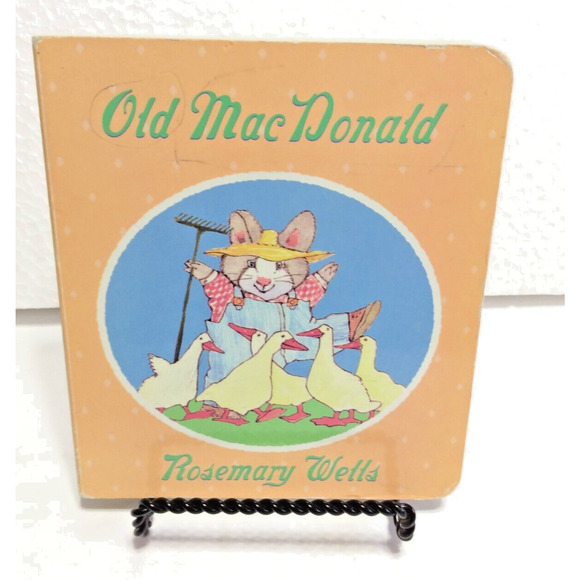 Old MacDonald Had a Farm Bunny Read's Back Children Board Book Rosemary Wells - Picture 1 of 3